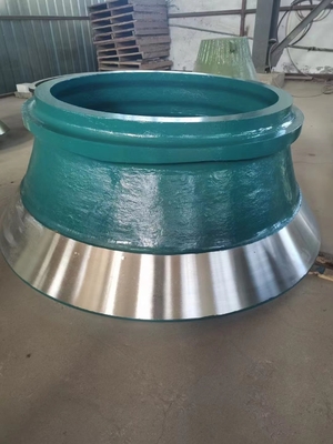 Máy nghiền hình nón Mangan Đúc Mantle Bát lót Phù hợp với  H3800 4800 CH440 CS440 HP300 Metso