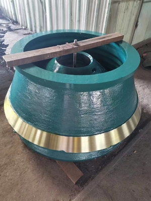 Máy nghiền hình nón Mangan Đúc Mantle Bát lót Phù hợp với  H3800 4800 CH440 CS440 HP300 Metso