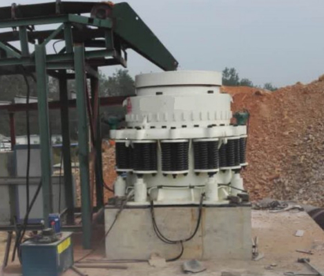Máy nghiền đá thủy lực 220Kw Khai thác vàng, đá bazanMáy nghiền hàm quặng sắt vàng