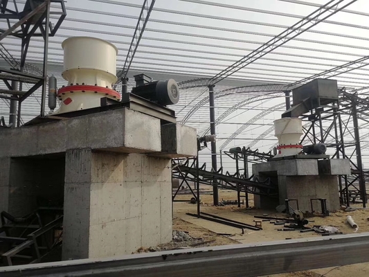 Máy nghiền hình nón sắt đá DP, Máy nghiền đá thủy lực khai thác xi lanh đơn