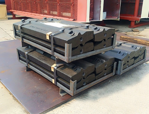 Impact Stone Crusher Phụ tùng thay thế Tấm lót Martensitic Ceramics Chèn
