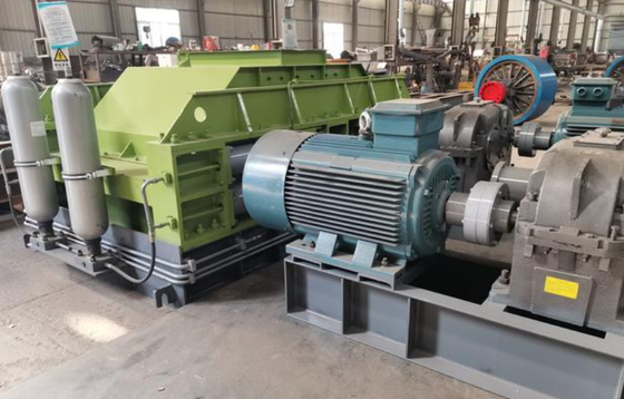 Máy nghiền hai con lăn đôi quặng 70 T / H Chiều rộng trục lăn 600mm để làm cát